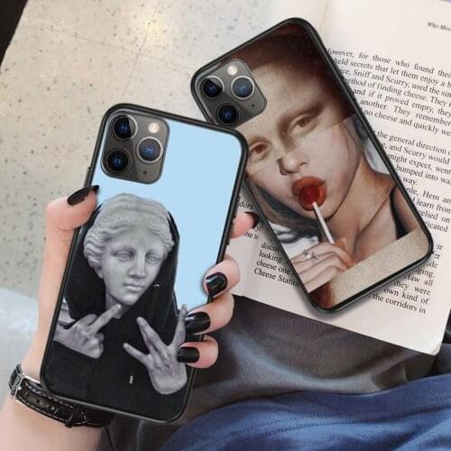 3D Art Painted Phone Case For iPhone 7 8 Plus SE 2020 10 X XR XS 11 12 Pro Max Emboss Mountain Abstract Phone Case Back Cover