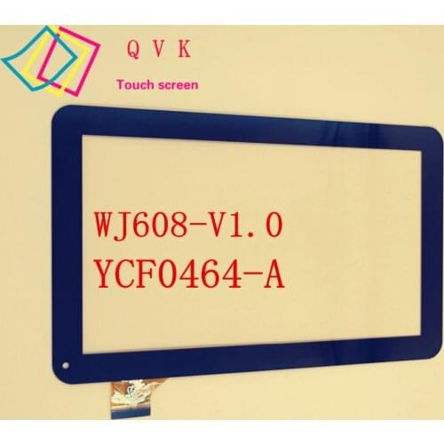 Black for oysters T12 T12D T12V 3G tablet pc 10.1inch capacitive touch screen panel YCF0464-A WJ608-V1.0