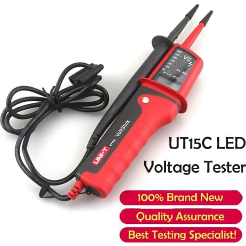 UNI-T UT15C AC voltage detector waterproof digital multimeter 24V~690V AC/DC voltage tester phase rotating electric pen