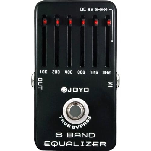 JOYO JF-11 EQ Equalizer 6-Band Guitar Effect Pedal True Bypass Guitar Accessories