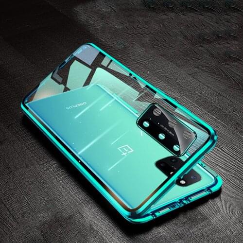 Magnetic Case For Oneplus 8T One Plus 8t Oneplus 8 Pro phone Cases Glass Cover Metal Funda With Lens Cover