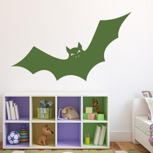 New colorful Bat Sticker Removable Halloween Festival Decor Black DIY Wall Sticker Poster Wallpaper Party Home Decoration