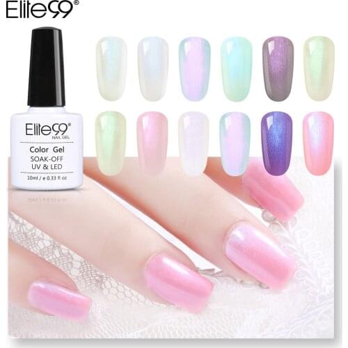 Elite99 Gift Sets 10ml UV Nail Art Design 6pieces/Lot Seashell Color Gel Polish Vernis Reinforce Nail Primer HybridGel Varnishes