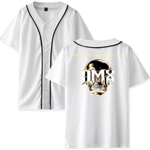 Popular R.I.P Rapper DMX Baseball T Shirt Men Fashion Hip Hop Baseball Uniform Sportswear Tees Summer Streetwear Baseball Jersey