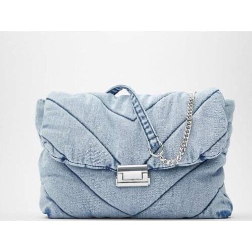 Luxury Denim Handbags Women Small Shoulder Bags Fashion Designer Ladies Messenger Bags High Quality Female Chain Casual Tote Bag