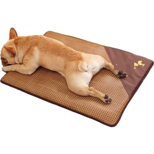 Removable and washable summer dog cooling mat summer sleeping mat Teddy biting dog nest cat cooling mat pet ice mat