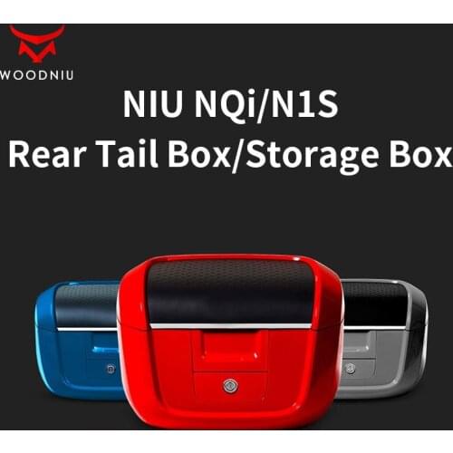 NIU NQi N1S Rear Tail Storage Box Backup Original Accessories Boutique One-piece Reflective
