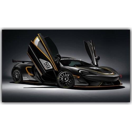 Modern Cool Car Canvas Painting Mclaren GT Sport Car Picture Posters Print Wall Art for Living Room Home Decor (No Frame)