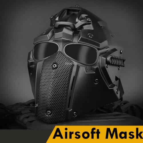 Shooting Airsoft Mask Full Face Hunting Tactical Military Mask Protective Paintball Equipment Combat Cs Army Breathable Masks