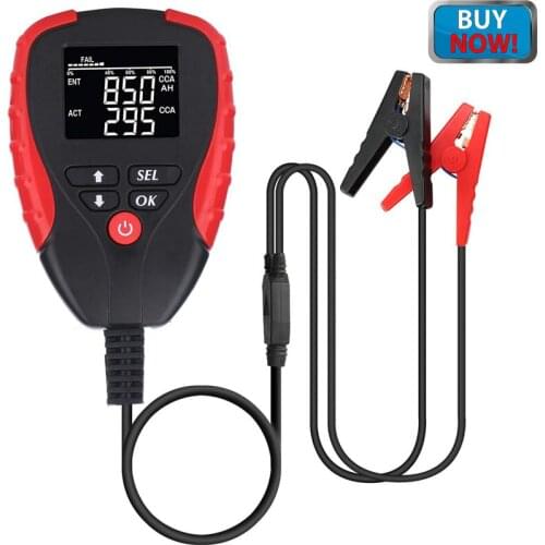 12v battery tester with Ah mode cars battery load tester can be used to check battery condition and battery life, battery tester