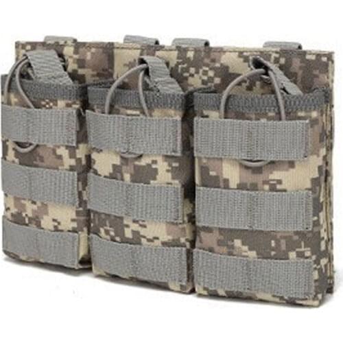 Military Field Triple Magazine Bag Mens Belt Bags Talkie Holder Walkie Pouch Army Tactical Waist Pack Molle Storage Bag Case