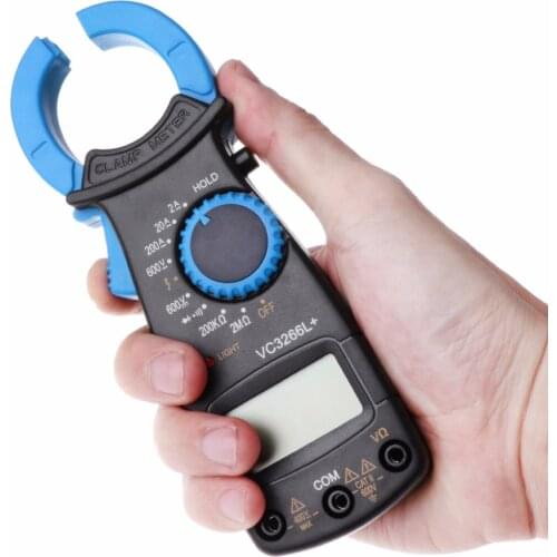 VC3266L+ Digital Clamp Multimeter AC/DC Voltage Amp Ohm Electronic Tester Meter