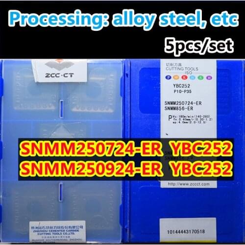 YBC252 SNMM250724-ER SNMM250924-ER 5pcs 10pcs 50pcs 100% original Zcc.ct Carbide insert Processing: alloy steel, etc