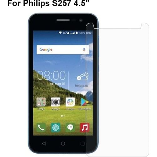 Tempered Glass For Philips S257 Steel Film Front Protective Replacemant Part For Philips S395 Glass Screen Protector Phone Film