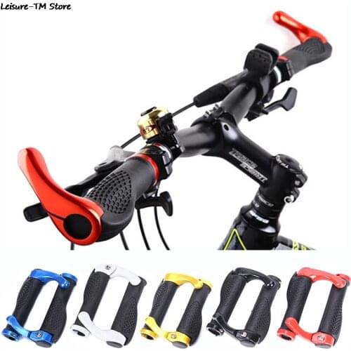 1pair Carbon Handlebar Road Cycling Mountain Bike Bicycle Lock-on Handlebar Cover Handle Bar End