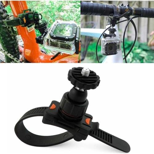 1pc Roll Bar Zip Mount For GoPro 4 / 3 / 2 / 1 Fits Handlebar Bike Seatpost Cage W7J2