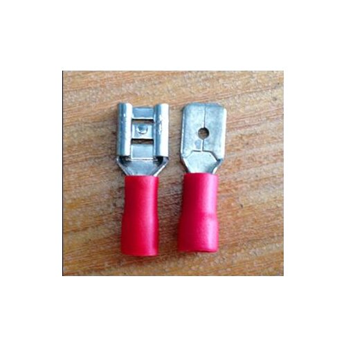 100sets MDD1.25-250 FDD1.25-250 Copper terminals 0.5-1.5mm2 Male and female insulation joint End Electrical Crimp Terminals