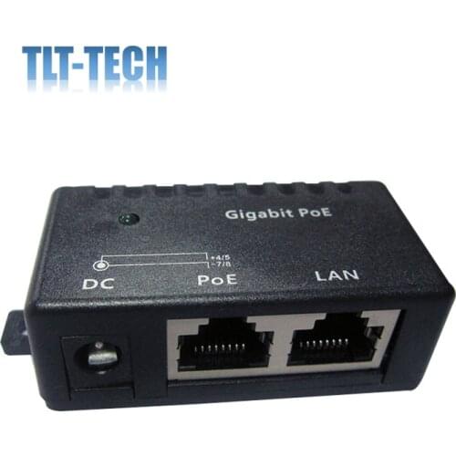 3 Pieces /Pack Gigabit Passive PoE Injector PoE Power Supply Single Port Midspan For IP Cameras