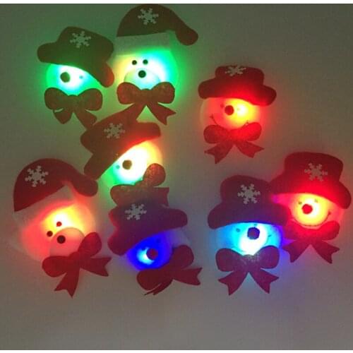 Costume Leds 36pcs Led Lights Christmas Tree Decoration Brooch Headband Finger Bangle Necklace Luminous Toys Flashing Funny Toy