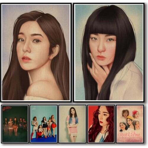 49 Designs Red Velvet Kraftpaper Poster Home Decal Art Painting Funny Wall Sticker for Coffee House Bar 2