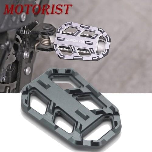 MOTORIST Folding Rear Foot Pegs Footrest Passenger Rear foot Set For BMW G310GS G310-GS 2017-2018 Non-slip widened rear pedal
