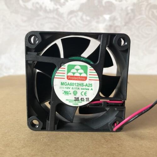 For Yong Li Magic 6CM MGA6012HS-A25 6025 12V 0.17A Mute Cooling Fan