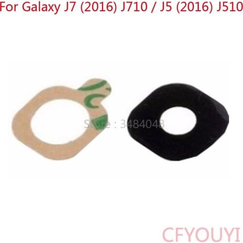 For Samsung Galaxy J7 (2016) J710 / J5 (2016) J510 Rear Camera Glass Lens with Sticker Glue