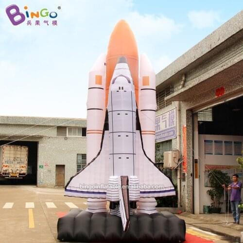 GOOD HANDWORK 6m tall inflatable space rocket model / Giant inflatable airplane / Luxury vivid inflatable aircraft replica toys