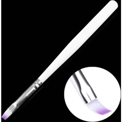 Painting Brush Nail Art UV Gel Manicure white Handle Draw Pen Non-corroding Nail Polish Builder Gradient Manicure Nail Art Tool