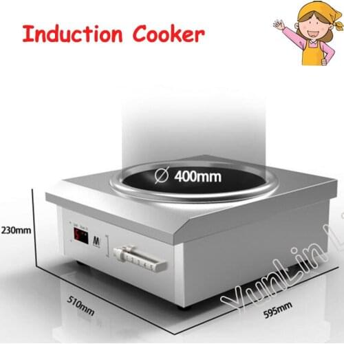 Commercial Induction Cooker Concave Cooker High Power Stove Durable Induction Cooker Big Panel SCR-6020M