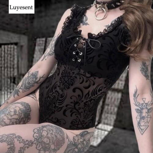 Luyesent Women's Transparent Bodysuits