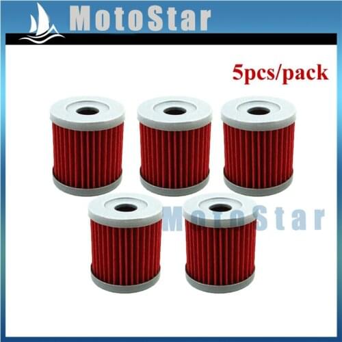 5pcs Oil Filter For Dirt Motor Bike Motorcycle DRZ400 DRZ400E DRZ400X DRZ400SM KLX400SR LTZ400 LTR450 KFX400 ARCTIC CAT