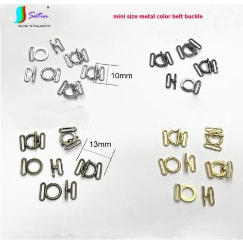 Mini 13mm Metal Color Bjd Doll Baby Pants Clothes Shoe Bag Belt Buckle Accessory Gold Silver Bronze Agraffe Button