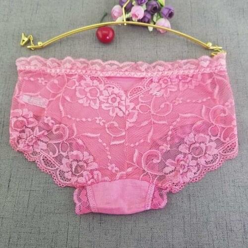 Modal+High quality) multi-color Sexy cozy comfortable Lace Briefs thongs Underwear Lingerie for women panties 86612 12pcs/lot