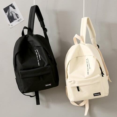 Men and women fashion backpack bag han edition high school girl students ins contracted joker school backpack