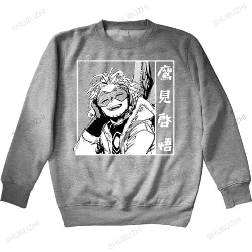 My Hero Academia Top Male hoodie Japanese Anime Hawks Fashion Pattern hoody Mens Crewneck hoodies Female Loose long sleeve
