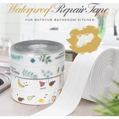 2020 NEW PVC Material Kitchen Bathroom Wall Sealing Tape Waterproof Mold Proof Adhesive Tape