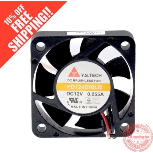 NEW Y.S.TECH FD124010LB 4010 12V 0.055A silence 4CM cooling fan