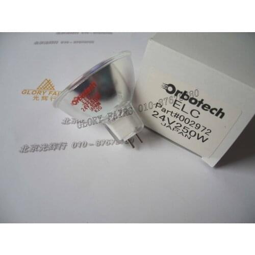Orbotech ELC 24V250W halogen lamp,002972 Panel display screens,PCB AOI SMT,24V 250W projector bulb