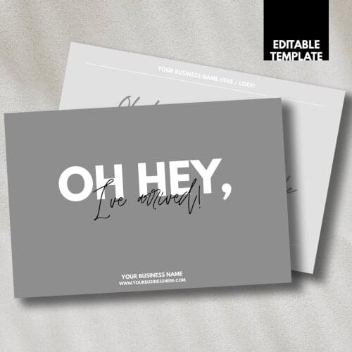 Personalised Thank You Business Cards| Custom Small Business Thank You Cards| Thank You For Your Purchase