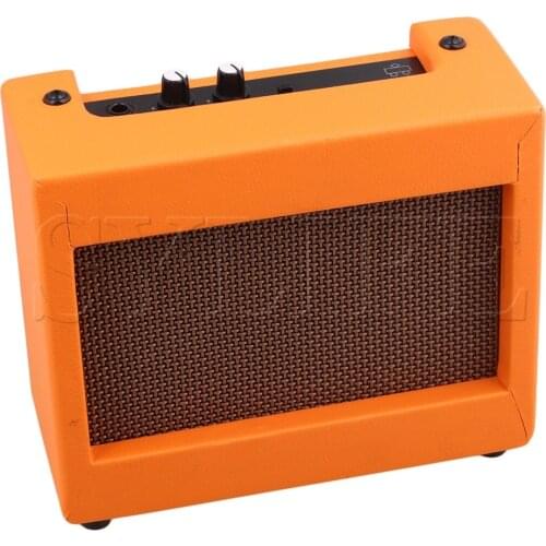 Plastic Orange Guitar Amplifier 9V/5W Portable Small Guitar Loudspeaker