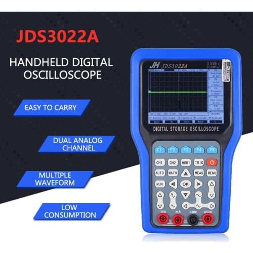 Handheld digital Storage oscilloscope + digital multimeter 3 channels 30MHz 250MSa / s Signal generator 16Kpts JinhanJDS3022A