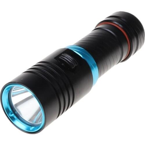 Portable LED Diving Flashlight Electric Torch Underwater Waterproof Dive Lantern Light Lamp Outdoor Activities