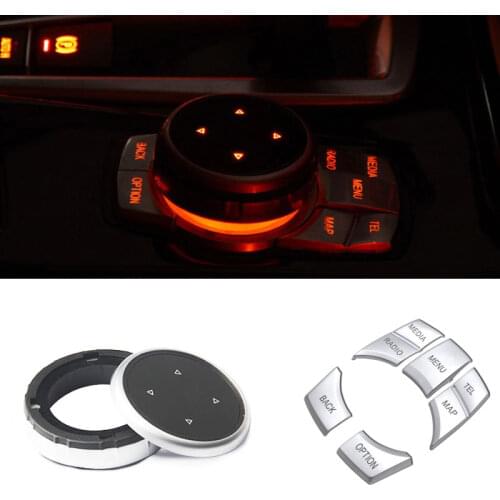 For BMW Idrive Multimedia Rotate Cover Interior Trim Decorative sticker For BMW E60 E90 F10 F20 F30 X3 X5 X6 1 3 5 series