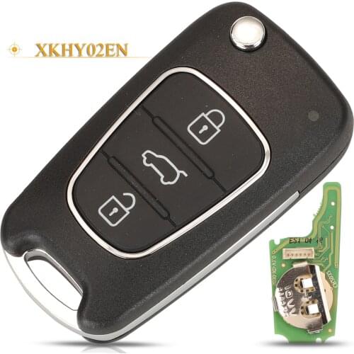 Kutery 3 Buttons Xhorse XKHY02EN Wired Universal Car Key Remote For Xhorse VVDI Tool For Hyundai Style