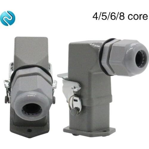 Heavy-duty connector 4 core (3+1)5 core (4 +1)6 core (5+1)8 core (7+1)005-1 air plug curved hot runner connector