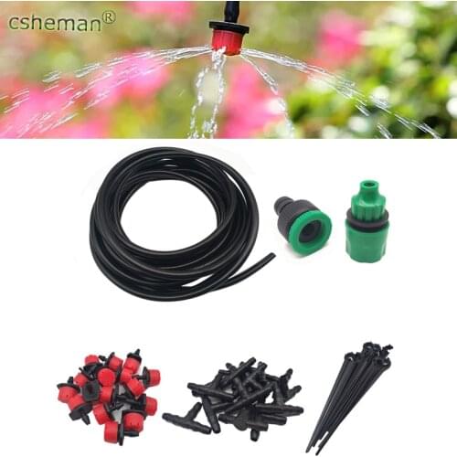 Garden Automatic Watering DIY Micro Drip Irrigation System Garden Watering Kits Garden Hose with Adjustable Drippers 5M - 40M