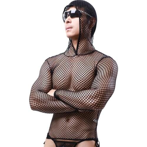 SSANSISITER Men's T-shirts With A Hood