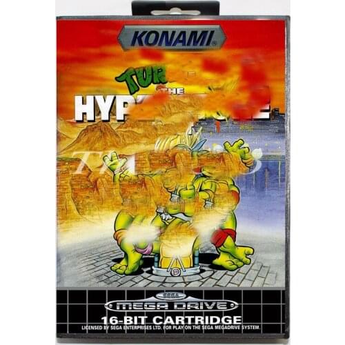 Tmt Tur Hyrtne Hst with Box for 16 bit MD Video Game Card for Sega Mega Drive/Genesis