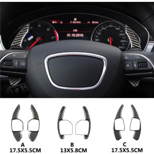 Car Steering Wheel Decoration for Audi A6l Q5 Q3 A5 A7 A4L Q7 A3 TT TTS Interior Gear Shift Paddle Modification Accessories